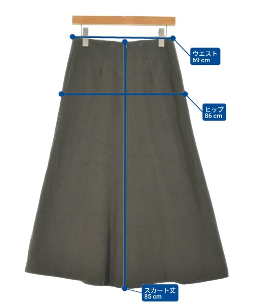 EVERYDAY I LIKE（エブリデイアイライク）ロング・マキシ丈スカート カーキ サイズ:36(S位) レディース/2200654957080