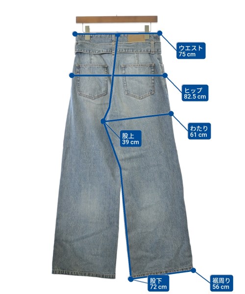 EVERYDAY I LIKE（エブリデイアイライク）デニムパンツ 青 サイズ:34(XS位) レディース/2200667078055