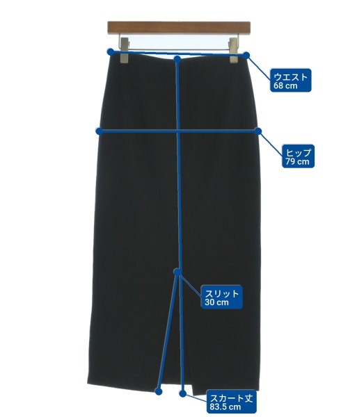 EVERYDAY I LIKE（エブリデイアイライク）ロング・マキシ丈スカート 黒 サイズ:38(M位) レディース/2200663308071