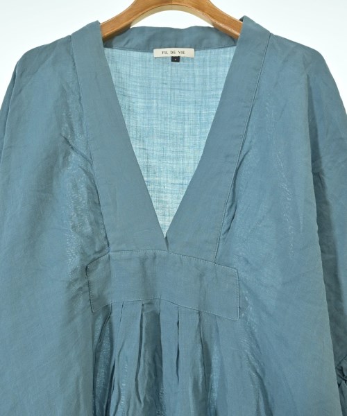 FIL DE VIE（フィルドゥヴィ）ワンピース 青 サイズ:S レディース/2200630364680