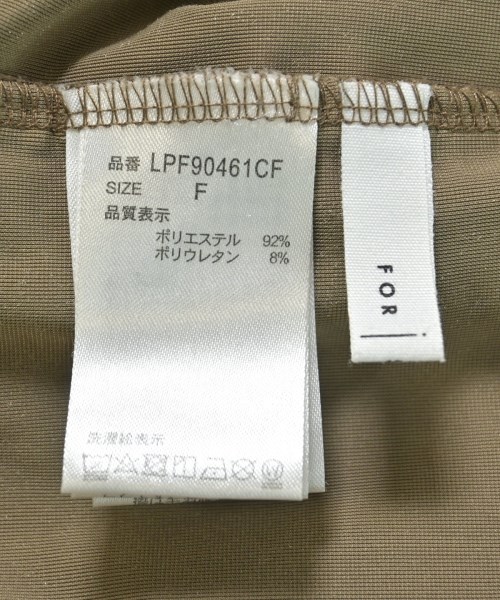 FOR I SERIES（フォーアイシリーズ）ワンピース カーキ サイズ:F レディース/2200643226012