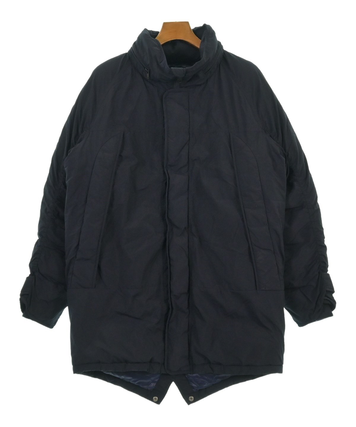 halfTen canterbury ネイビー フード付き ダウンジャケット halfTen canterbury（ハーフテンカンタベリー）ダウンコート 紺 サイズ