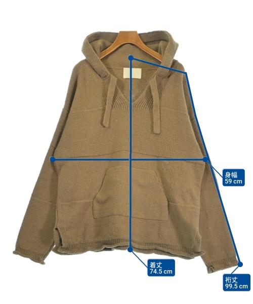 INNAT（インアット）パーカー 茶 サイズ:F メンズ/2200625524044