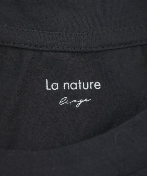La nature linge（ラナチュールラーンジュー）Tシャツ・カットソー 黒 サイズ:F レディース/2200619090012