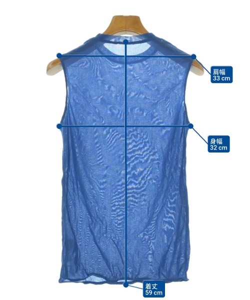 La nature linge（ラナチュールラーンジュー）ノースリーブ 青 サイズ:F レディース/2200623348109