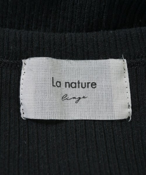 La nature linge（ラナチュールラーンジュー）Tシャツ・カットソー 黒 サイズ:F レディース/2200615880129