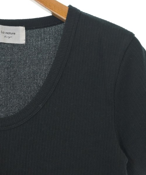 La nature linge（ラナチュールラーンジュー）Tシャツ・カットソー 黒 サイズ:F レディース/2200615880129