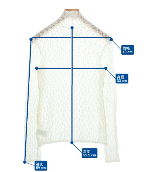 La nature linge（ラナチュールラーンジュー）Tシャツ・カットソー 白 サイズ:F レディース/2200687860159