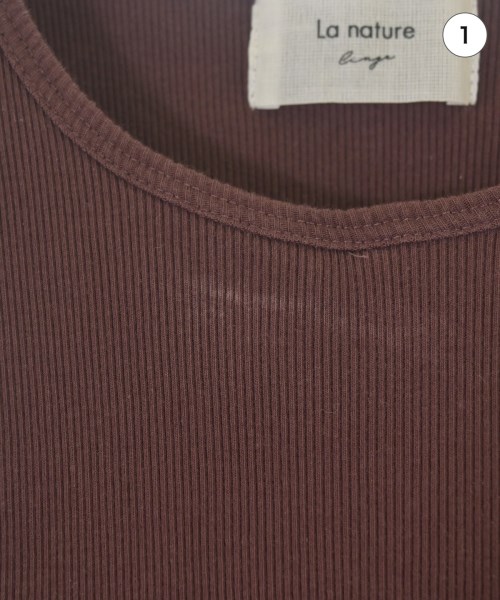 La nature linge（ラナチュールラーンジュー）ノースリーブ 茶 サイズ:F レディース/2200695026042