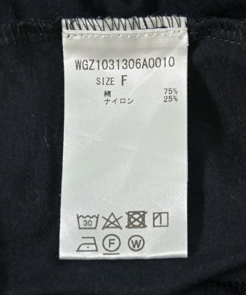 La nature linge（ラナチュールラーンジュー）Tシャツ・カットソー 黒 サイズ:F レディース/2200710321381