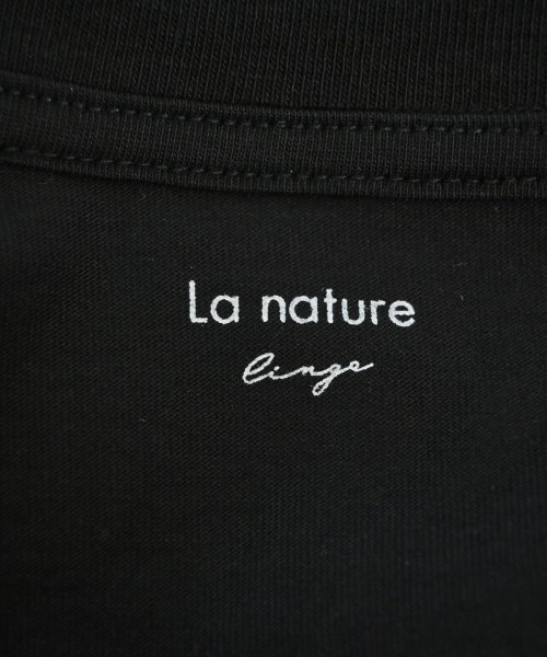 La nature linge（ラナチュールラーンジュー）Tシャツ・カットソー 黒 サイズ:F レディース/2200709752103