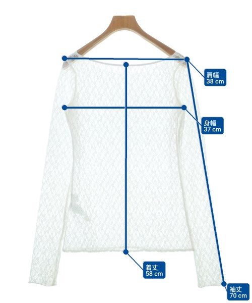 La nature linge（ラナチュールラーンジュー）ブラウス 白 サイズ:F レディース/2200704788084