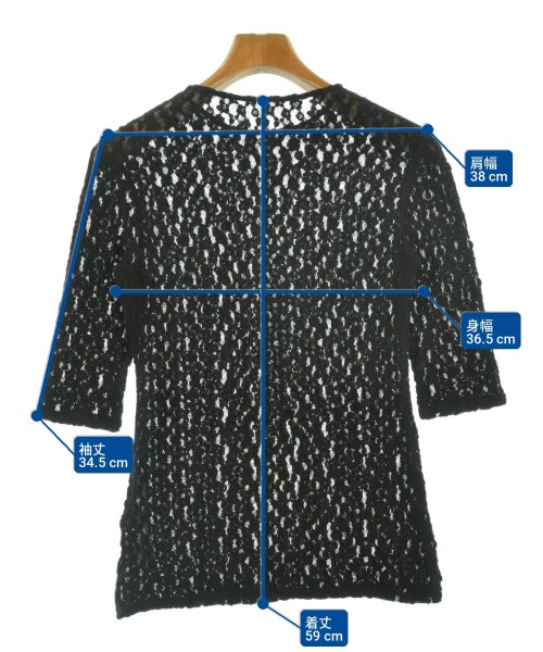 La nature linge（ラナチュールラーンジュー）Tシャツ・カットソー 黒 サイズ:F レディース/2200729278089