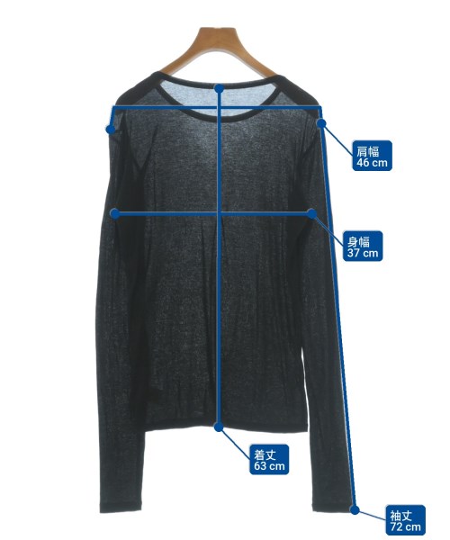 La nature linge（ラナチュールラーンジュー）Tシャツ・カットソー 黒 サイズ:F レディース/2200722434161