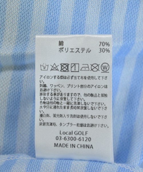 Local GOLF（ローカルゴルフ）ポロシャツ 青 サイズ:M/L メンズ/2200710702272