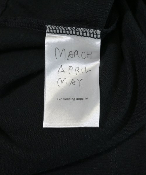 March April May（マーチエイプリルメイ）Tシャツ・カットソー 黒 サイズ:F レディース/2200632335053