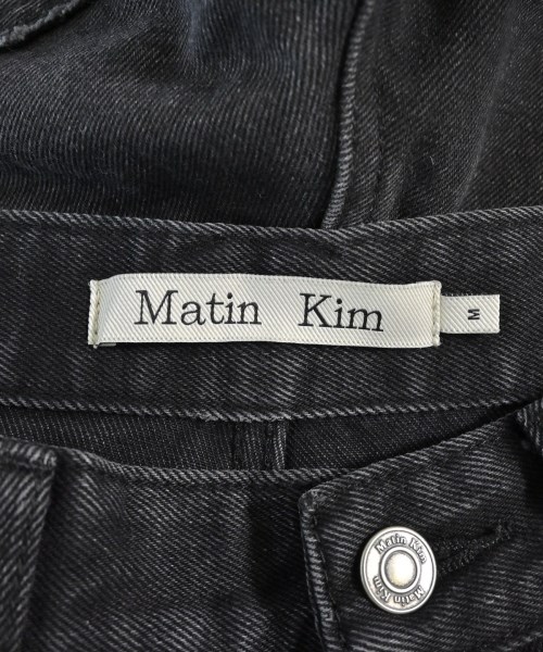 Matin Kim（マーティンキム）デニムパンツ 黒 サイズ:M レディース/2200716135111