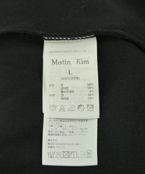 Matin Kim（マーティンキム）タンクトップ 黒 サイズ:L メンズ/2200716229032