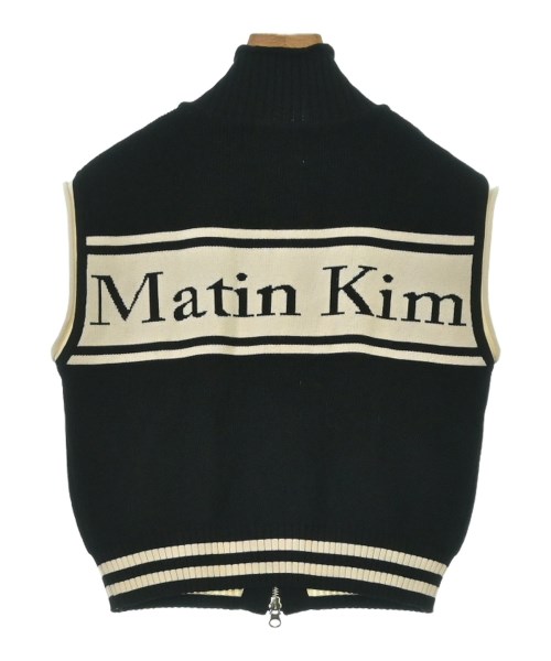 Matin Kim（マーティンキム）ベスト 黒 サイズ:S レディース/2200707003054