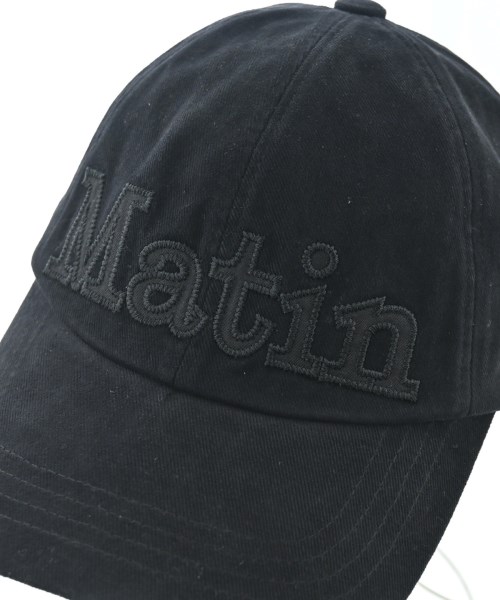 Matin Kim（マーティンキム）キャップ 黒 サイズ:F メンズ/2200659909442