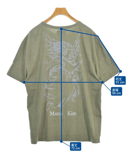 Matin Kim（マーティンキム）Tシャツ・カットソー カーキ サイズ:F メンズ/2200668875066