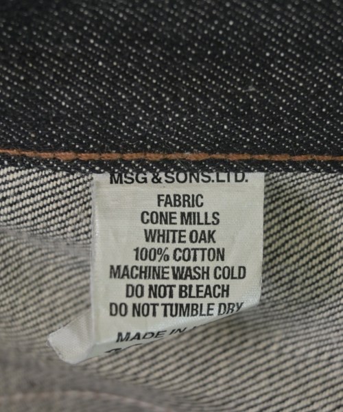 MSG&SONS（エムエスジーアンドソンズ）デニムパンツ 黄 サイズ:32(L位) メンズ/2200676254303