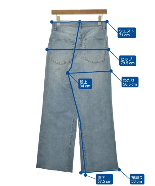 Q.anos（キュアノス）デニムパンツ 青 サイズ:1(S位) レディース/2200641659010