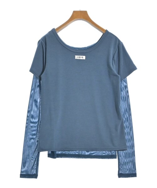 Q.anos（キュアノス）Tシャツ・カットソー 青 サイズ:F レディース/2200621808070
