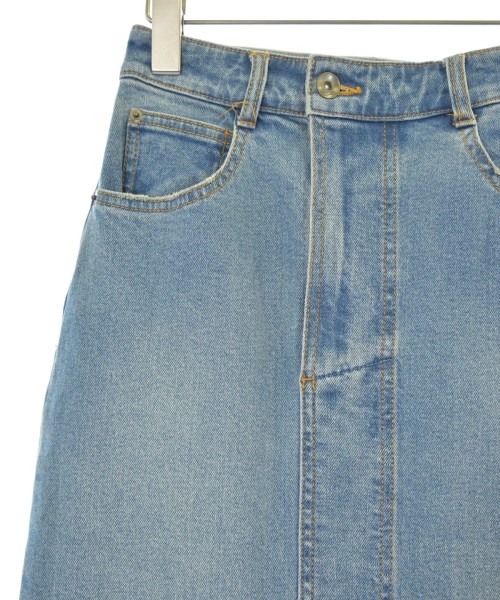 Q.anos（キュアノス）ロング・マキシ丈スカート 青 サイズ:0(XS位) レディース/2200600259145