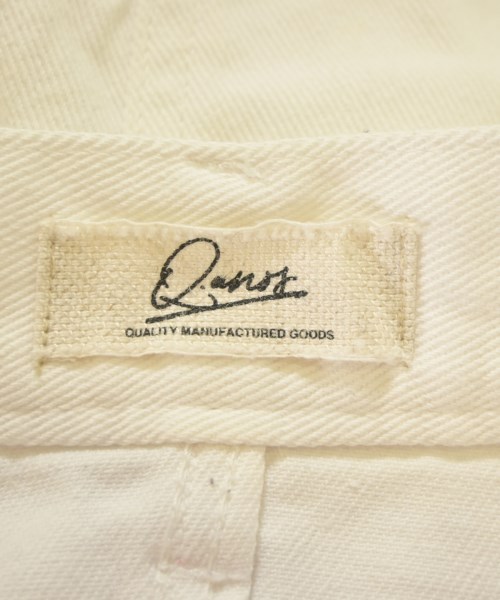 Q.anos（キュアノス）デニムパンツ 白 サイズ:0(XS位) レディース/2200675243063