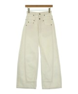 Q.anos（キュアノス）デニムパンツ 白 サイズ:0(XS位) レディース/2200675243063