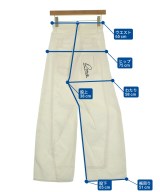 Q.anos（キュアノス）デニムパンツ 白 サイズ:0(XS位) レディース/2200675243063