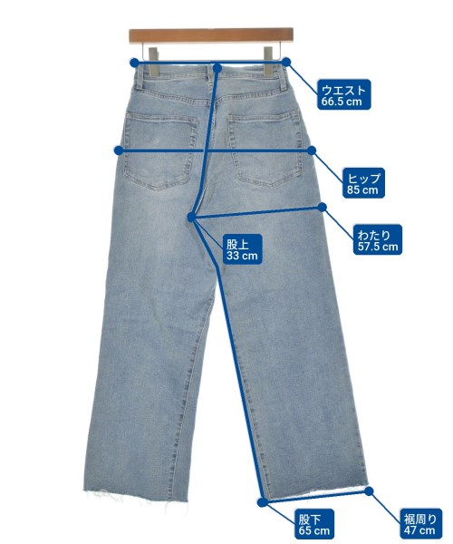 Q.anos（キュアノス）デニムパンツ 青 サイズ:0(XS位) レディース/2200669559033