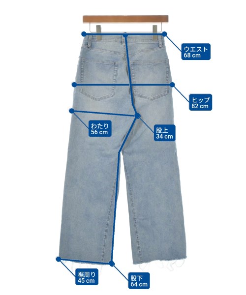 Q.anos（キュアノス）デニムパンツ 青 サイズ:0(XS位) レディース/2200669559040