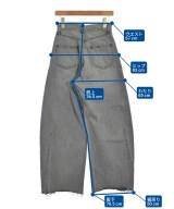 Q.anos（キュアノス）デニムパンツ グレー サイズ:1(S位) レディース/2200673609052