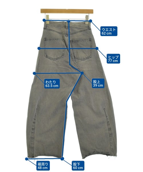 Q.anos（キュアノス）デニムパンツ グレー サイズ:PS レディース/2200676112054