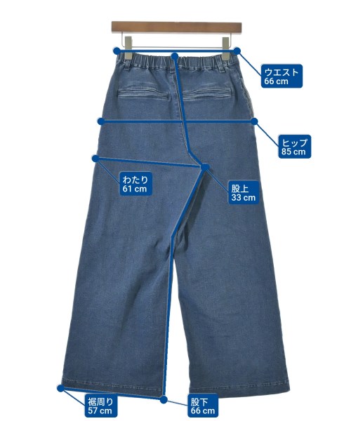 Q.anos（キュアノス）デニムパンツ 青 サイズ:0(XS位) レディース/2200656795208