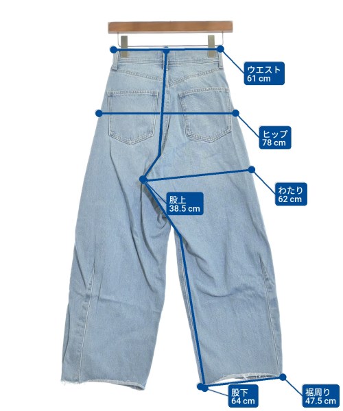 Q.anos（キュアノス）デニムパンツ 青 サイズ:PS レディース/2200661019061