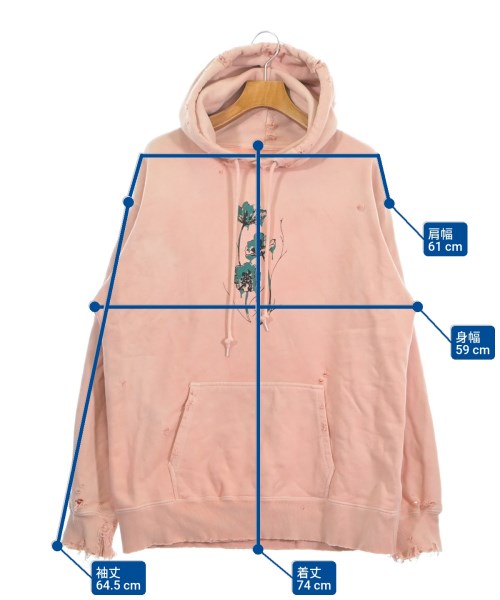 TEPPEI FURUYAMA（テッペイフルヤマ）パーカー ピンク サイズ:-(XXL位) メンズ/2200672861314