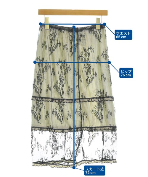 TINA:JOJUN（ティーナジョジュン）ひざ丈スカート 白 サイズ:M レディース/2200669408027