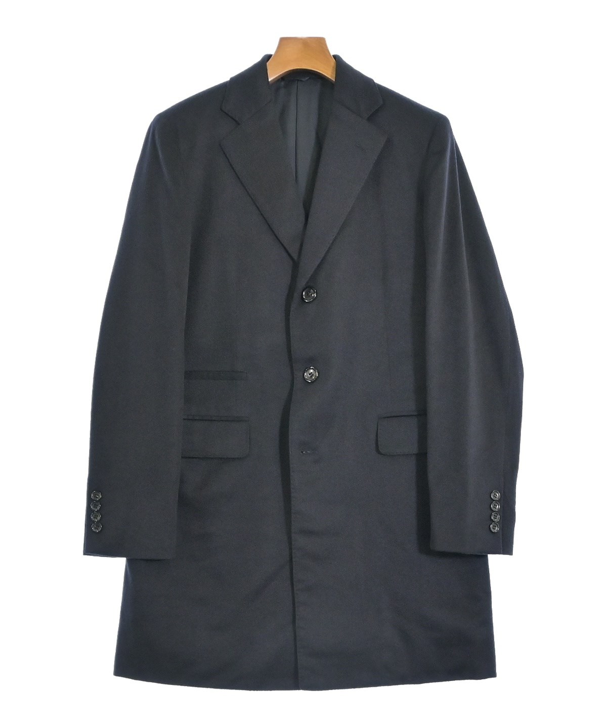 TRECHENTOUNO トレチェントウノ テーラードジャケット メンズ 【古着】【中古】 TRECHENTOUNO（トレチェントウノ）テーラードジャケット 黒 サイズ:46