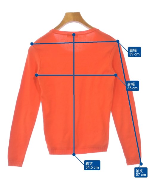 UNITED COLORS OF BENETTON（ユナイテッドカラーオブベネトン）ニット・セーター オレンジ サイズ:XS レディース/2200628113016