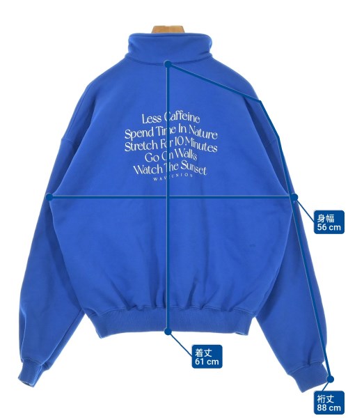 WAVE UNION（ウェーブユニオン）スウェット 青 サイズ:S レディース/2200634221019