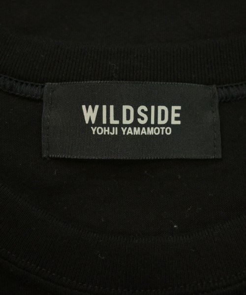 WILDSIDE YOHJI YAMAMOTO（ワイルドサイドヨウジヤマモト）Tシャツ・カットソー 黒 サイズ:4(L位) メンズ/2200625234035
