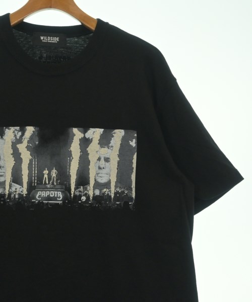 WILDSIDE YOHJI YAMAMOTO（ワイルドサイドヨウジヤマモト）Tシャツ・カットソー 黒 サイズ:4(L位) メンズ/2200625234035