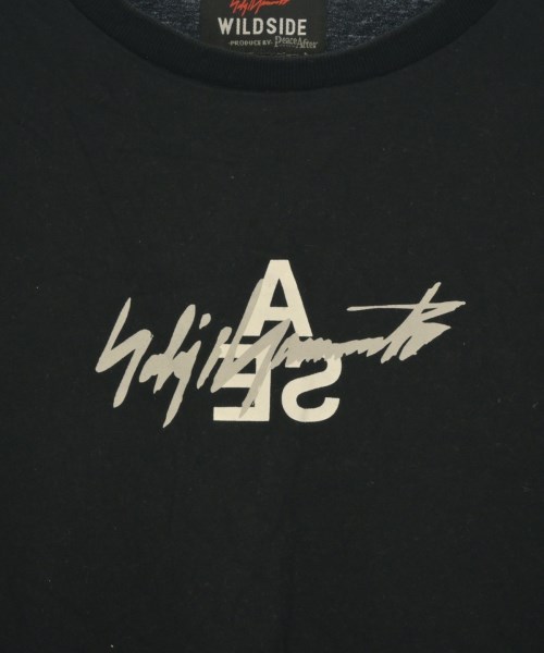 WILDSIDE YOHJI YAMAMOTO（ワイルドサイドヨウジヤマモト）Tシャツ・カットソー 黒 サイズ:4(L位) メンズ/2200681809086