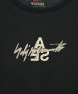 WILDSIDE YOHJI YAMAMOTO（ワイルドサイドヨウジヤマモト）Tシャツ・カットソー 黒 サイズ:4(L位) メンズ/2200681809086