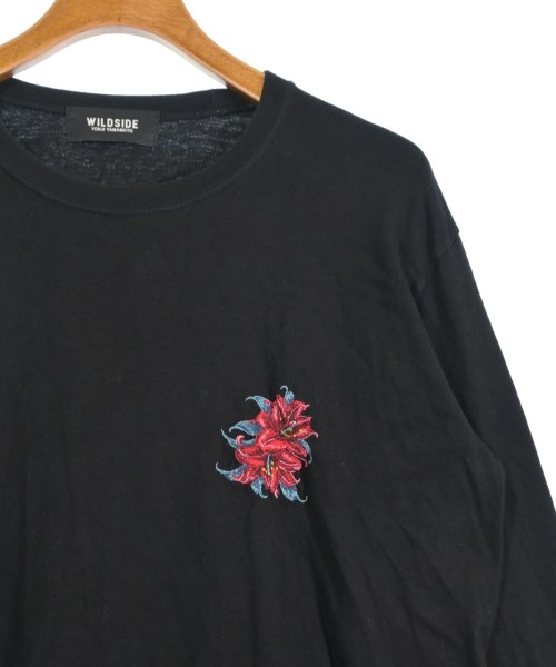 WILDSIDE YOHJI YAMAMOTO（ワイルドサイドヨウジヤマモト）Tシャツ・カットソー 黒 サイズ:3(L位) メンズ/2200698053069