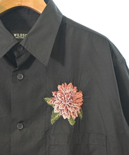 WILDSIDE YOHJI YAMAMOTO（ワイルドサイドヨウジヤマモト）カジュアルシャツ 黒 サイズ:4(XL位) メンズ/2200701217075