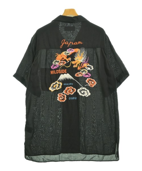 WILDSIDE YOHJI YAMAMOTO（ワイルドサイドヨウジヤマモト）カジュアルシャツ 黒 サイズ:3(M位) メンズ/2200710719034